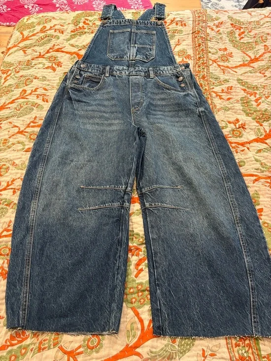 We The Free Good Luck Barrel Overalls in Medium - Picture 1 of 9